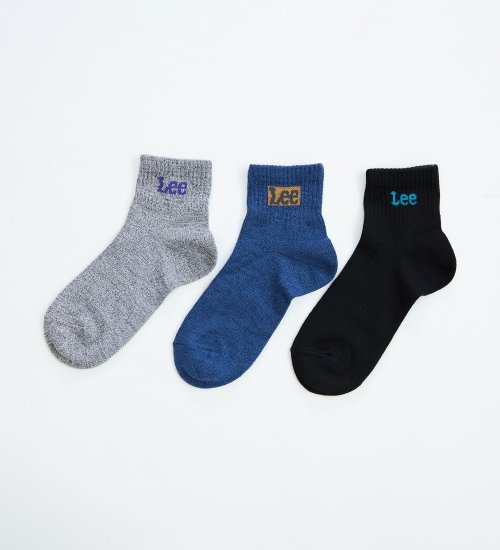 Lee トドラー3Pソックス ベーシックロゴショート
