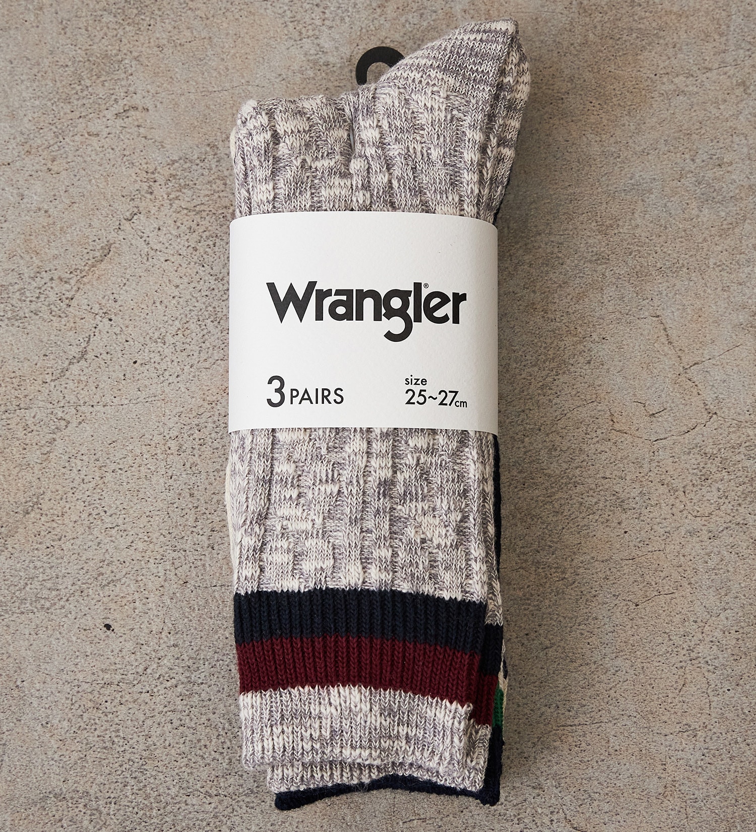 Wrangler(ラングラー)のWranglerラインスラブソックス3P（ロング）|ファッション雑貨/靴下/メンズ|その他