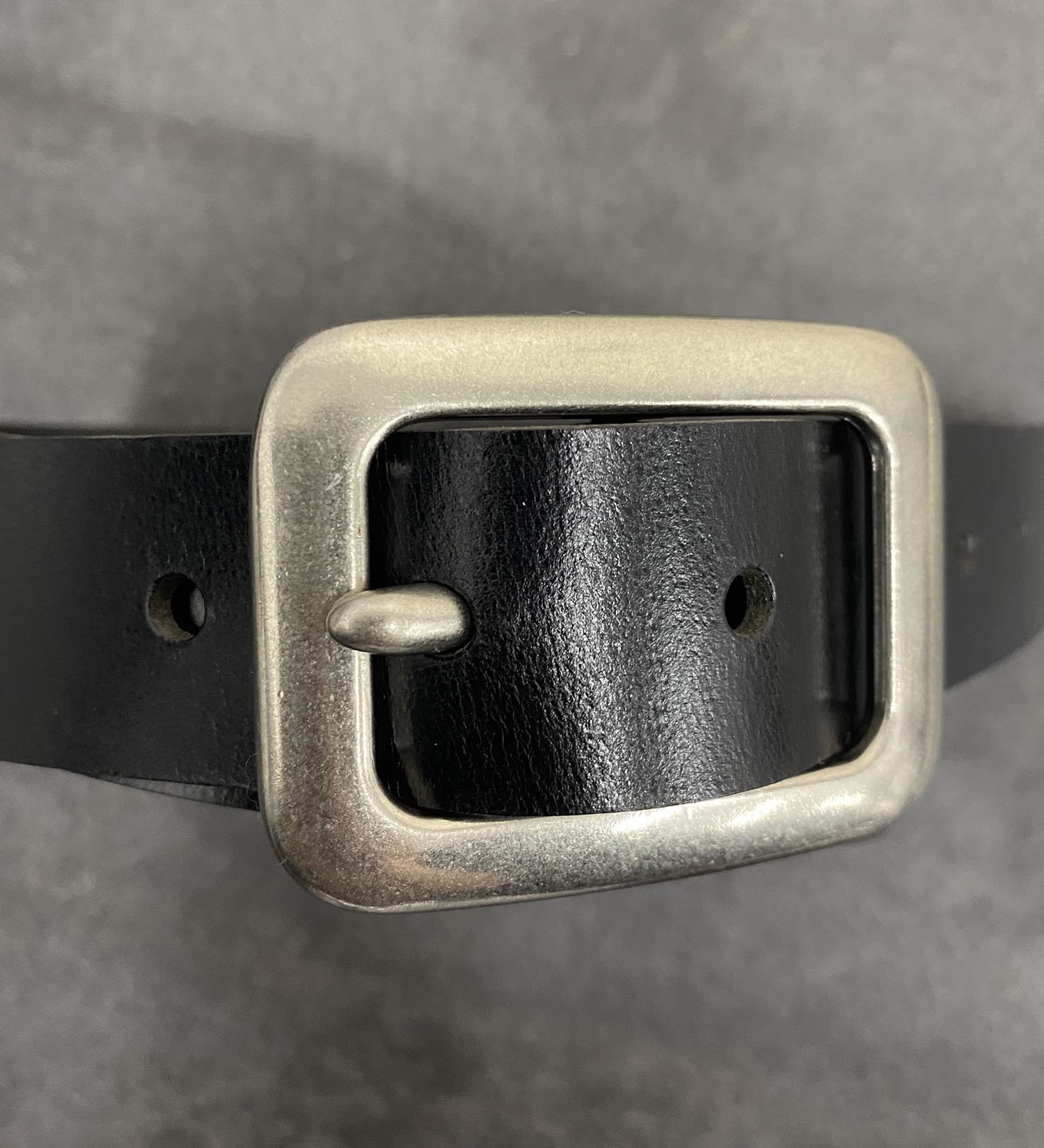 SOMETHING(サムシング)のSOMETHING 牛革ベルト【中一バックル/30ｍｍ】|ファッション雑貨/ベルト/レディース|ブラック