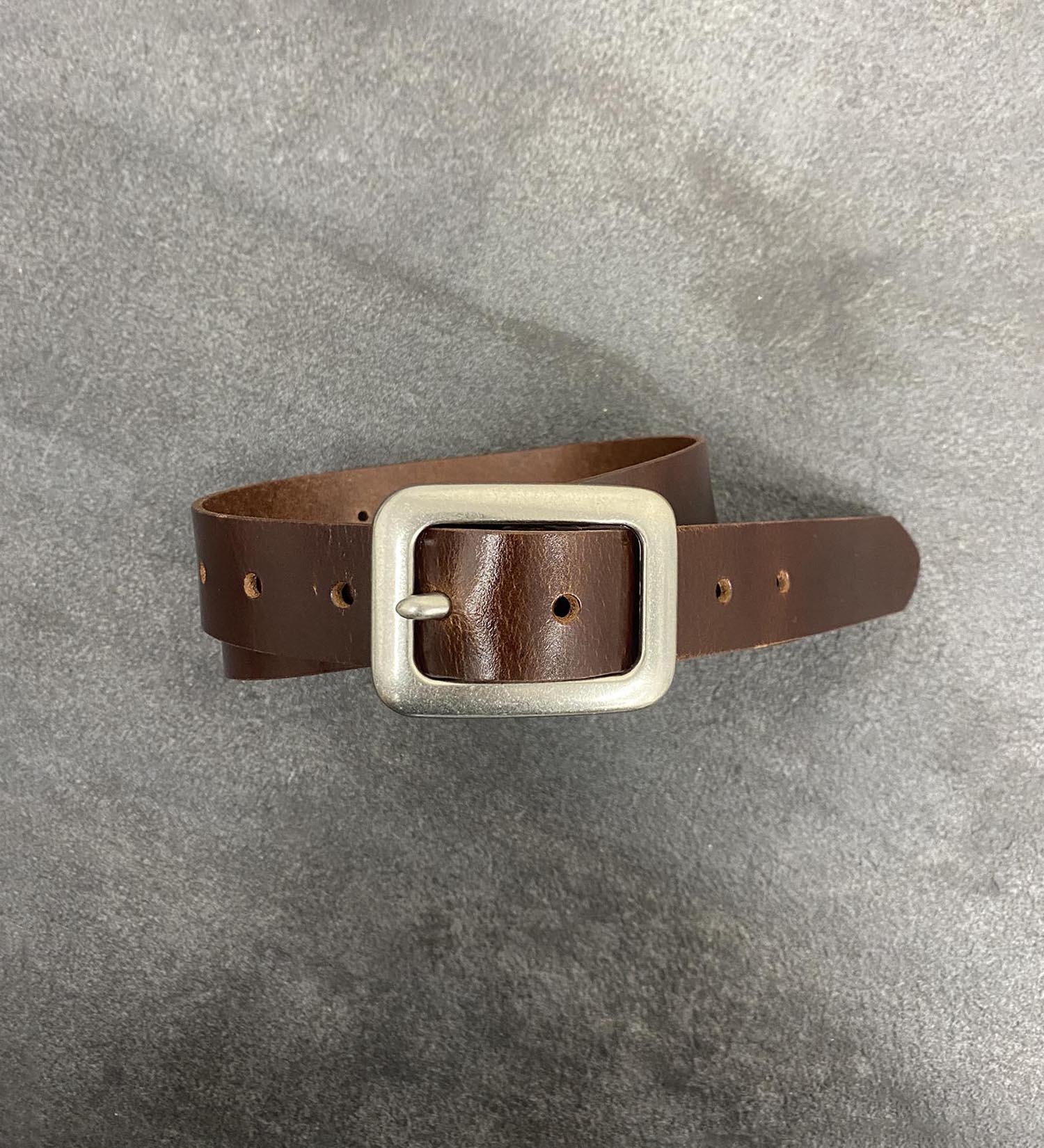 SOMETHING(サムシング)のSOMETHING 牛革ベルト【中一バックル/30mm】|ファッション雑貨/ベルト/レディース|ブラウン