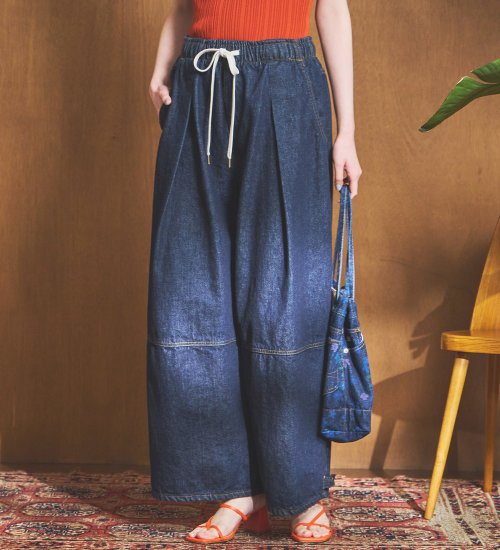 atelier SOMETHING　DRAWSTRING BALLOON WIDE/ウエストゴムバルーンワイドパンツ