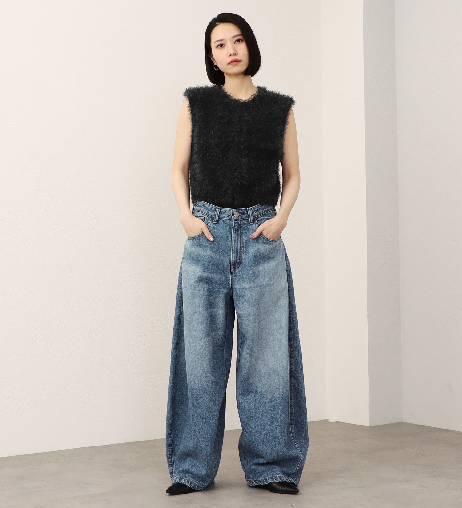 SOMETHING(サムシング)の【予約】atelier SOMETHING B.B. (BAGGY BALLOON) PANTS/バギーバルーンデニムパンツ|パンツ/デニム/ジーンズパンツ/レディース|淡色ブルー