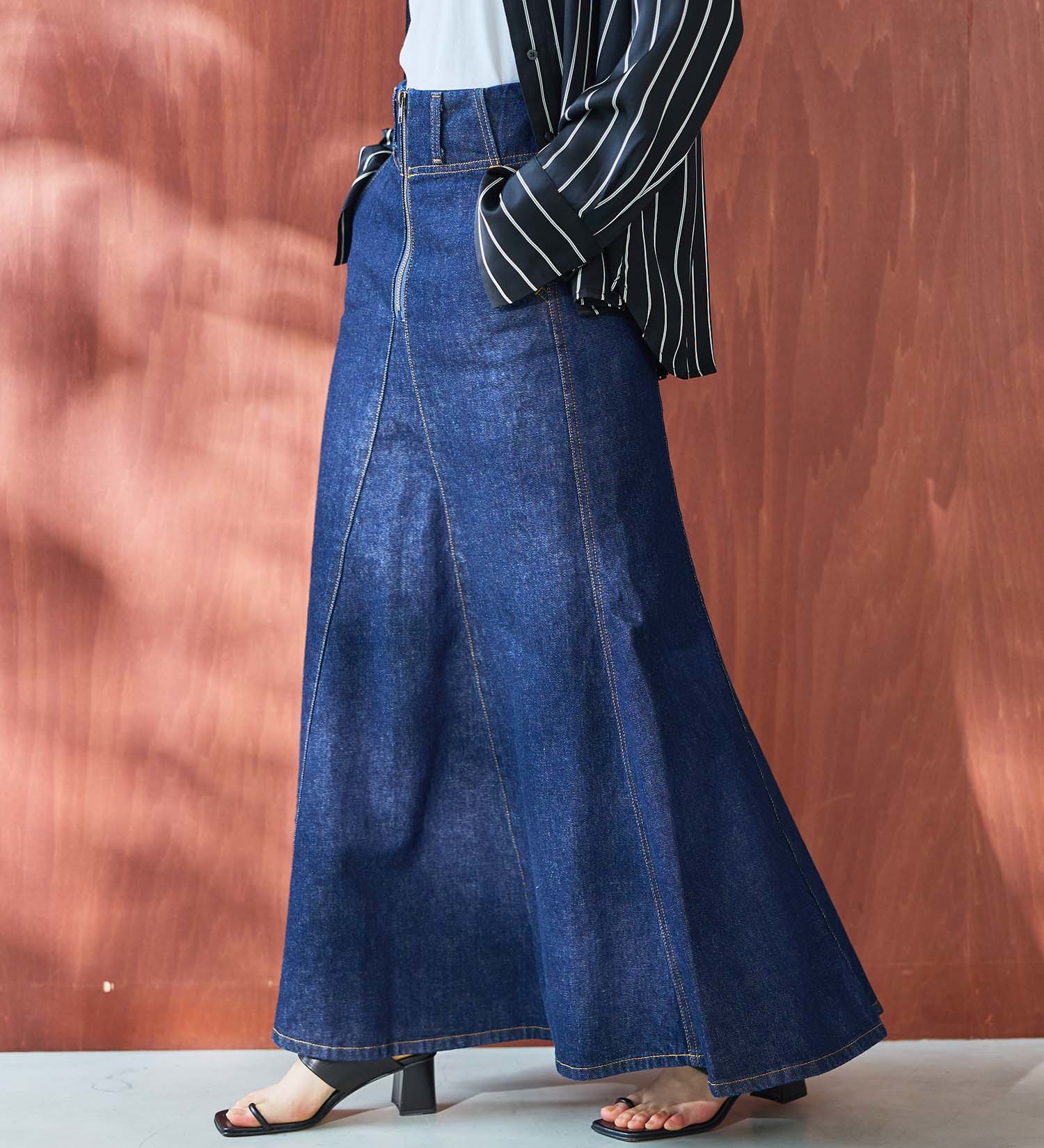 SOMETHING(サムシング)のatelier SOMETHING MERMAID DENIM SKIRT/マーメイドデニムスカート|スカート/デニムスカート/レディース|インディゴブルー