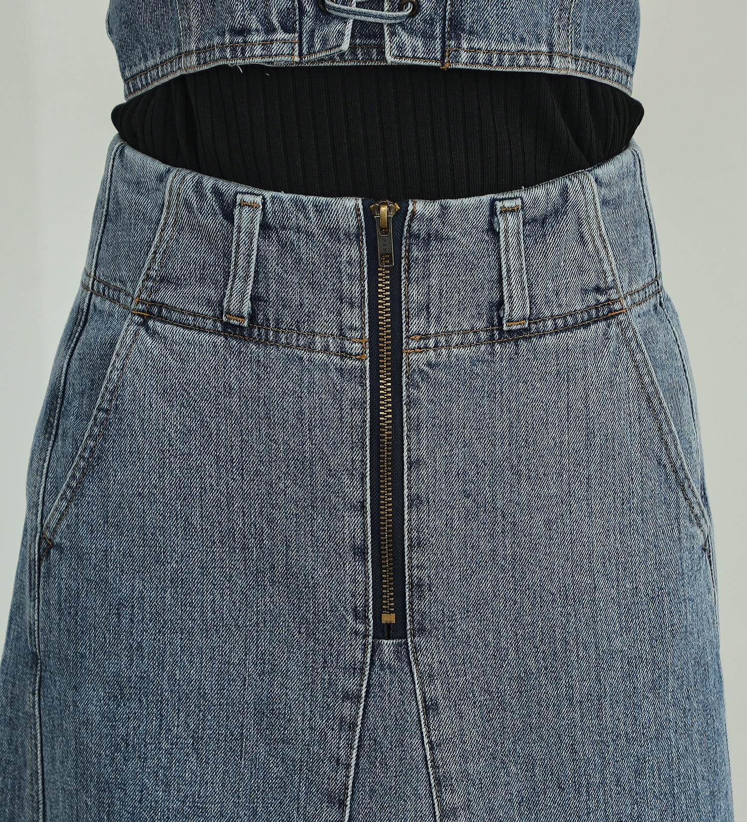 SOMETHING(サムシング)のatelier SOMETHING MERMAID DENIM SKIRT/マーメイドデニムスカート|スカート/デニムスカート/レディース|淡色ブルー