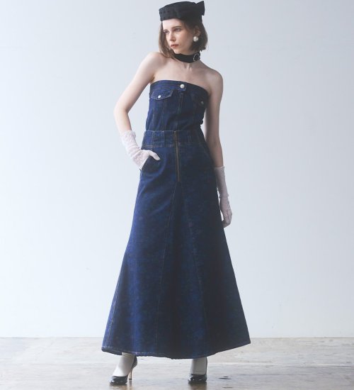 【予約】atelier SOMETHING　MERMAID SKIRT/マーメイドスカート【FLOWER】