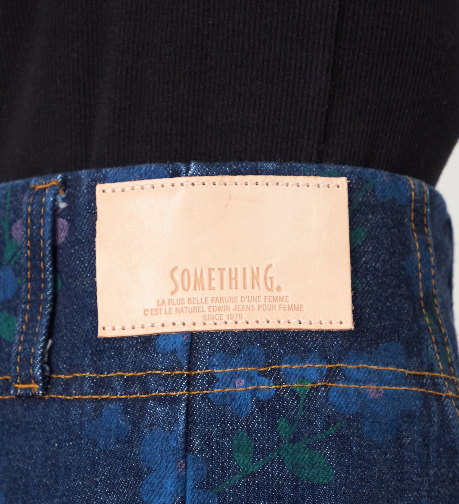 SOMETHING(サムシング)の【予約】atelier SOMETHING MERMAID SKIRT/マーメイドスカート【FLOWER】|スカート/デニムスカート/レディース|濃色ブルー