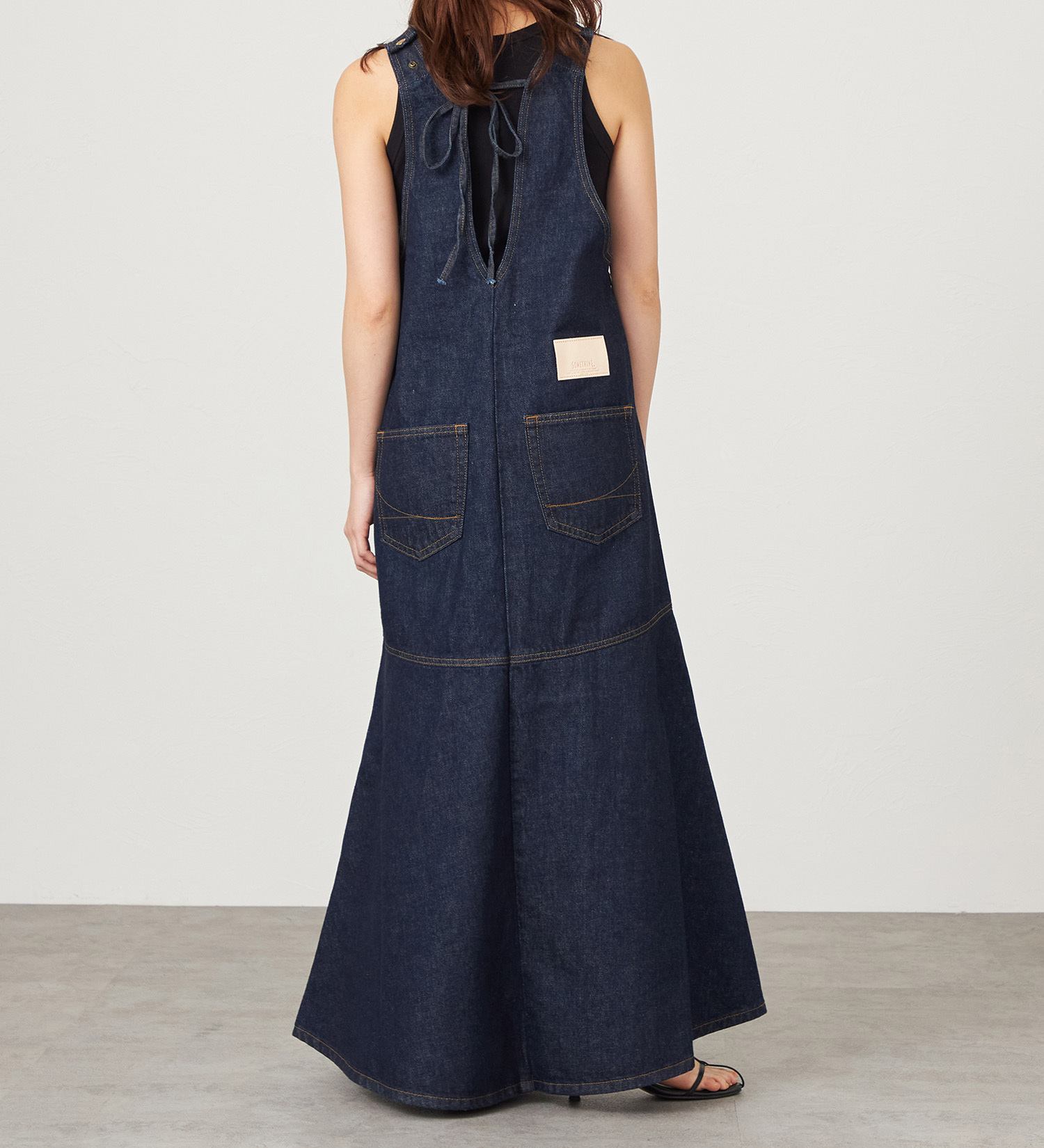 SOMETHING(サムシング)のatelier SOMETHING　AMERICAN SLEEVE ONEPIECE/アメリカンスリーブワンピース|ワンピース/ワンピース/レディース|インディゴブルー