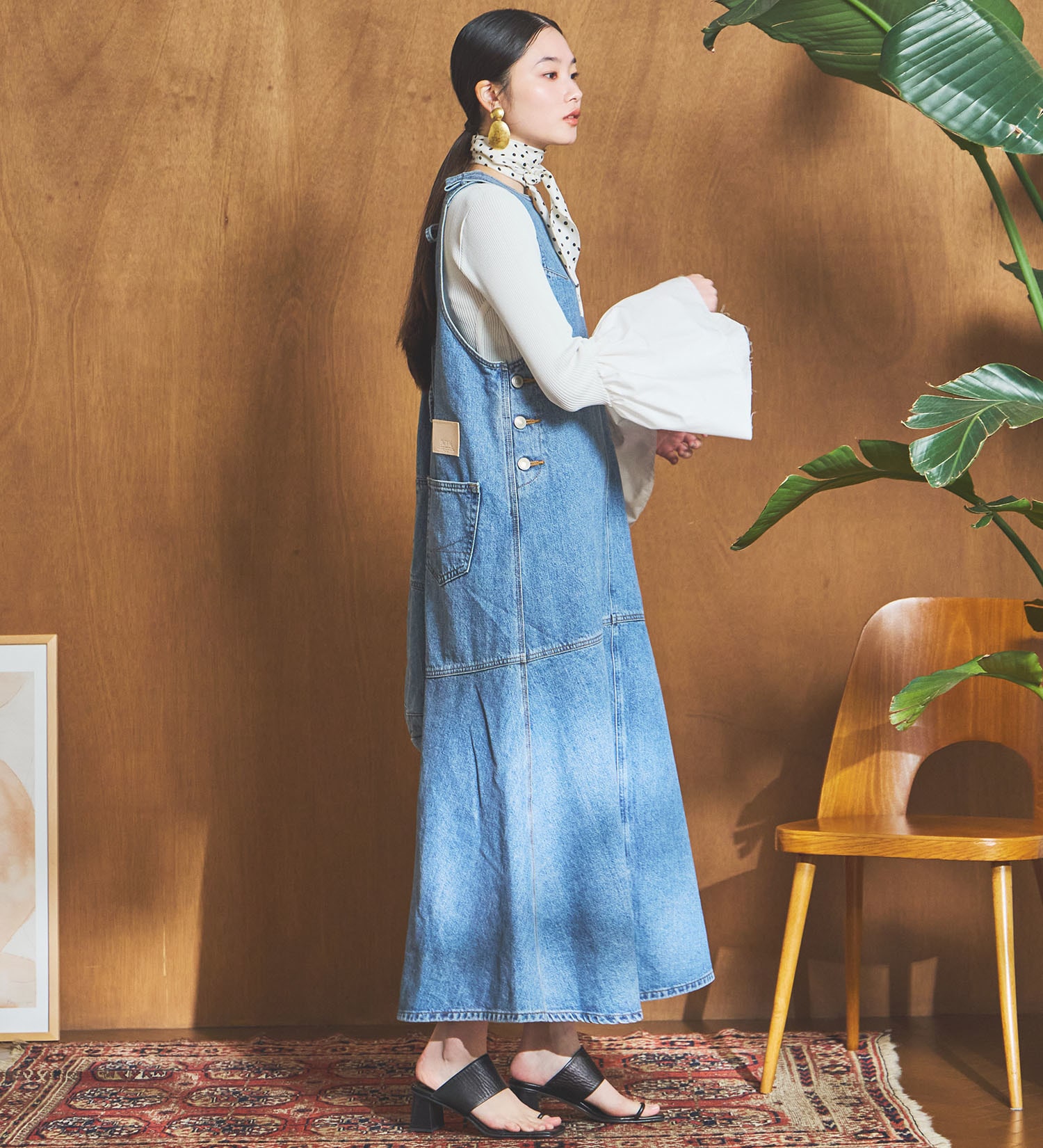 SOMETHING(サムシング)のatelier SOMETHING　AMERICAN SLEEVE ONEPIECE/アメリカンスリーブワンピース|ワンピース/ワンピース/レディース|淡色ブルー