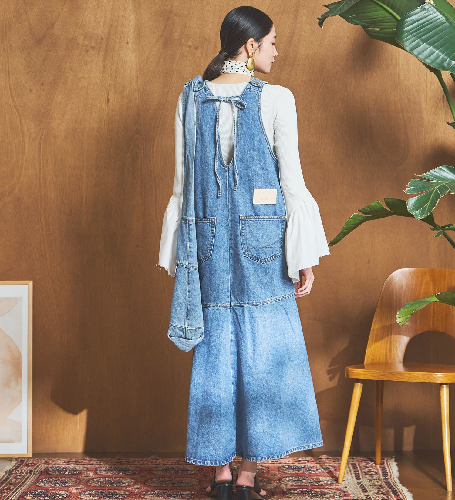 SOMETHING(サムシング)のatelier SOMETHING　AMERICAN SLEEVE ONEPIECE/アメリカンスリーブワンピース|ワンピース/ワンピース/レディース|淡色ブルー