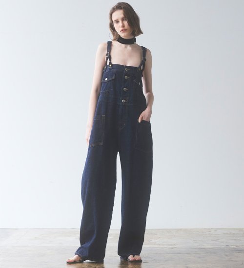 atelier SOMETHING  BUTTON UP SALOPETTE/サロペット