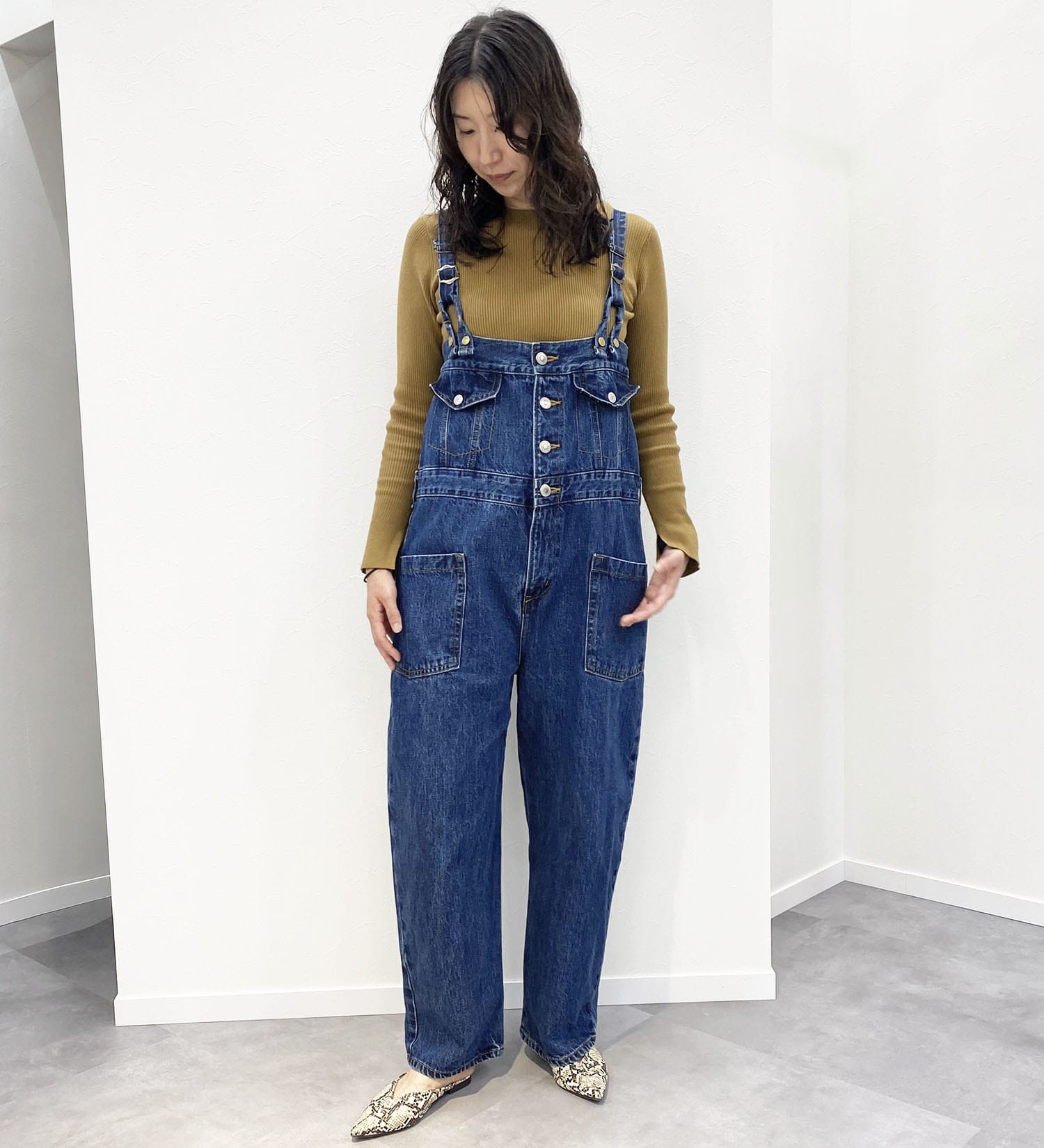新品未使用　デニム風コーデュロイスーツ SOMETHING Something サムシング LISA コーデュロイ ワイドWIDE
