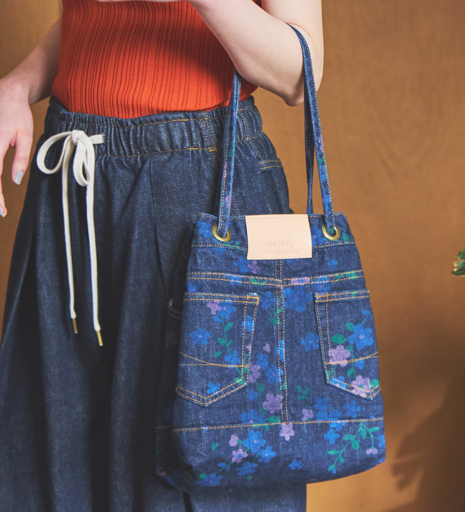 SOMETHING(サムシング)の【予約】atelier SOMETHING DRAWSTRING BAG/バッグ|バッグ/その他バッグ/レディース|ブルー