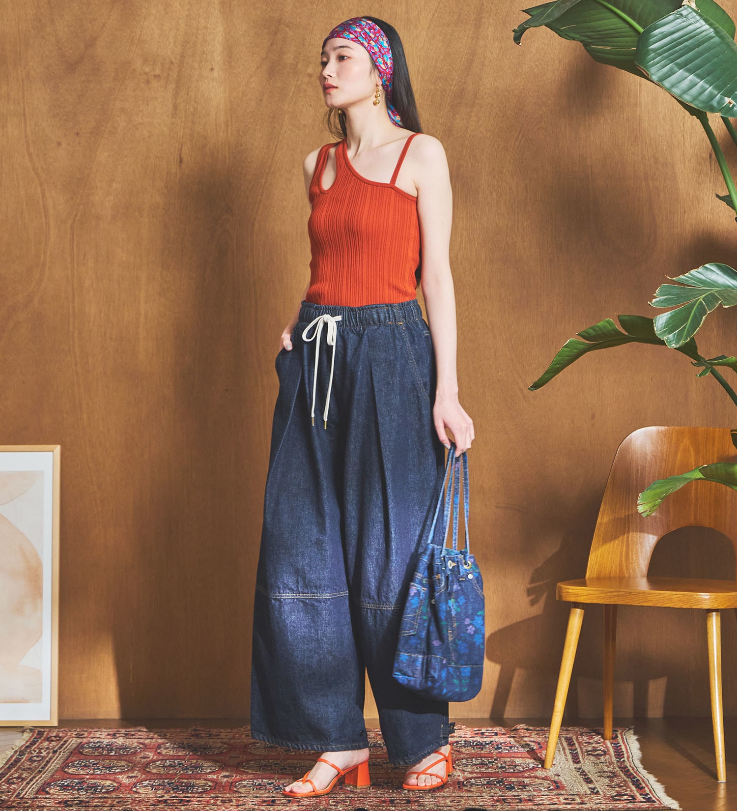 SOMETHING(サムシング)の【予約】atelier SOMETHING DRAWSTRING BAG/バッグ|バッグ/その他バッグ/レディース|ブルー