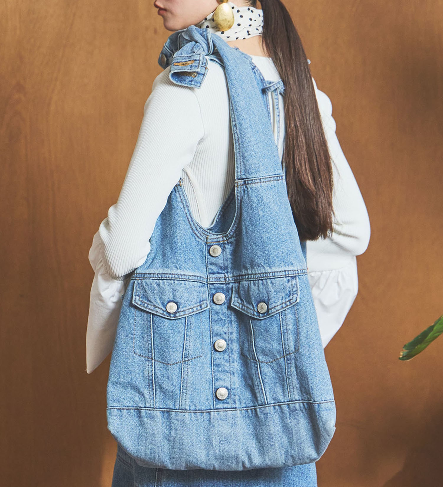 SOMETHING(サムシング)のatelier SOMETHING JACKET DETAIL BAG (BIG)/バッグ|バッグ/トートバッグ/レディース|ブルー