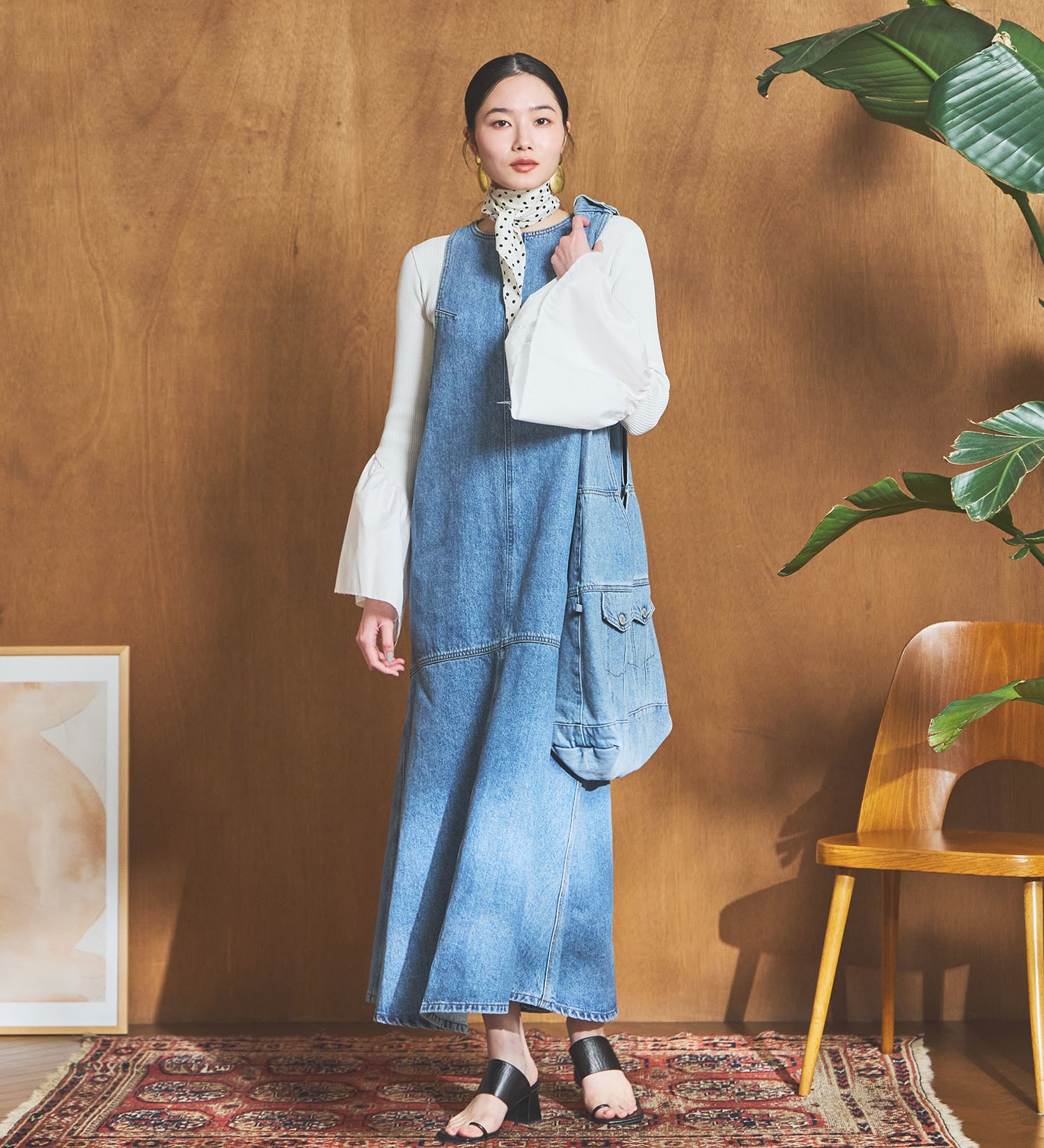 SOMETHING(サムシング)のatelier SOMETHING JACKET DETAIL BAG (BIG)/バッグ|バッグ/トートバッグ/レディース|ブルー