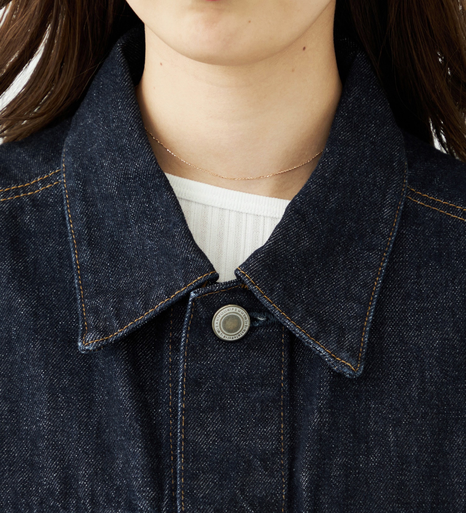 SOMETHING(サムシング)の【予約】atelier SOMETHING BELTED DENIM JACKET/アトリエサムシングベルテッドデニムジャケット|ジャケット/アウター/デニムジャケット/レディース|インディゴブルー