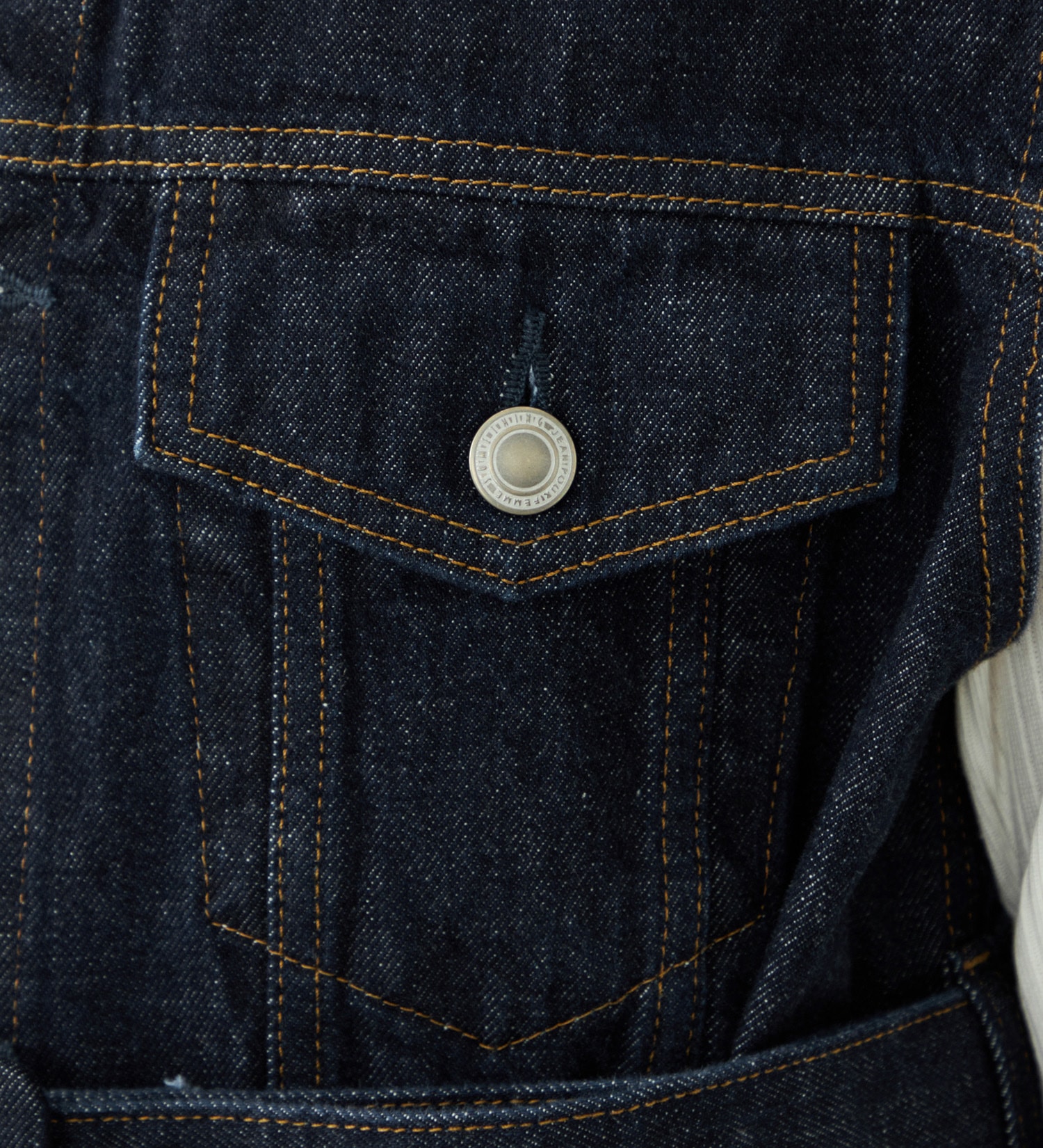SOMETHING(サムシング)の【予約】atelier SOMETHING BELTED DENIM JACKET/アトリエサムシングベルテッドデニムジャケット|ジャケット/アウター/デニムジャケット/レディース|インディゴブルー