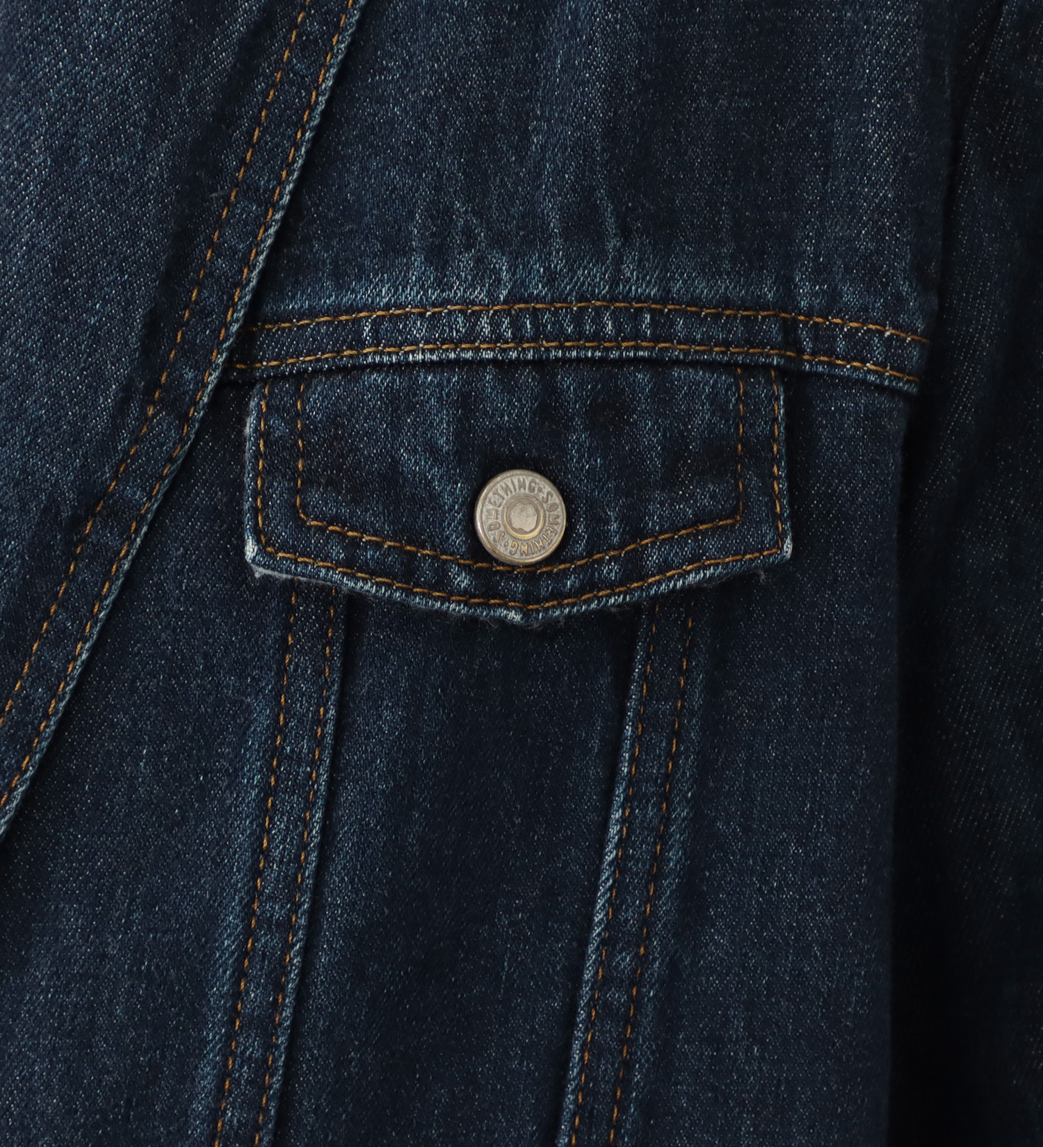 SOMETHING(サムシング)の【予約】atelier SOMETHING drape TAYLORED JACKET/ドレープテーラードデニムジャケット|ジャケット/アウター/テーラードジャケット/レディース|中色ブルー