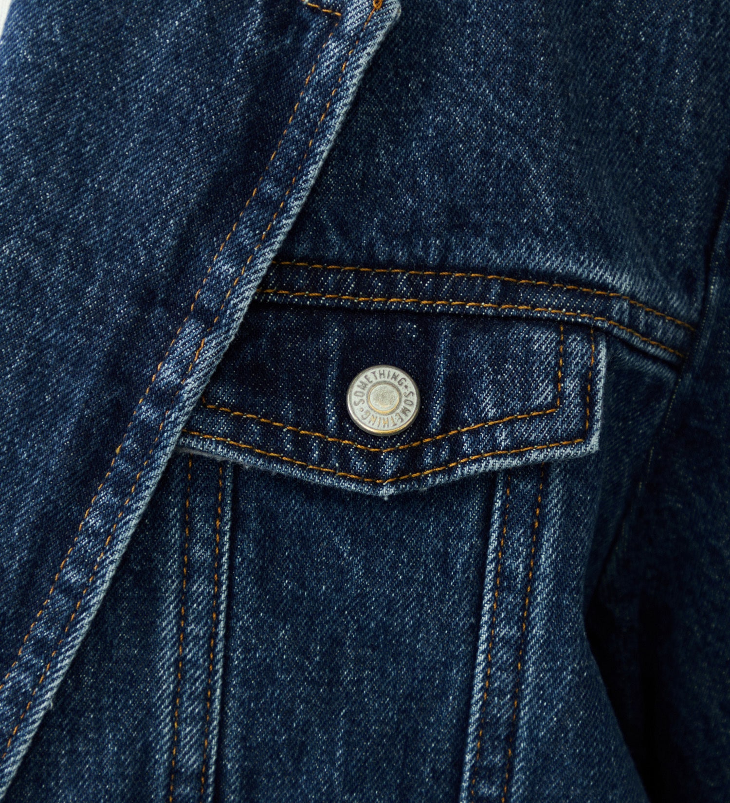 SOMETHING(サムシング)の【予約】atelier SOMETHING DENIM BLAZER/アトリエサムシングデニムブレザー|ジャケット/アウター/テーラードジャケット/レディース|中色ブルー
