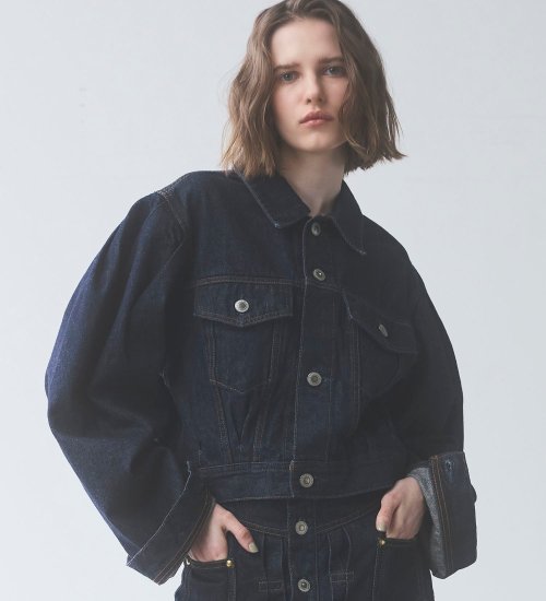 atelier SOMETHING POWER SHOULDER DENIM JACKET/パワーショルダーデニムジャケット