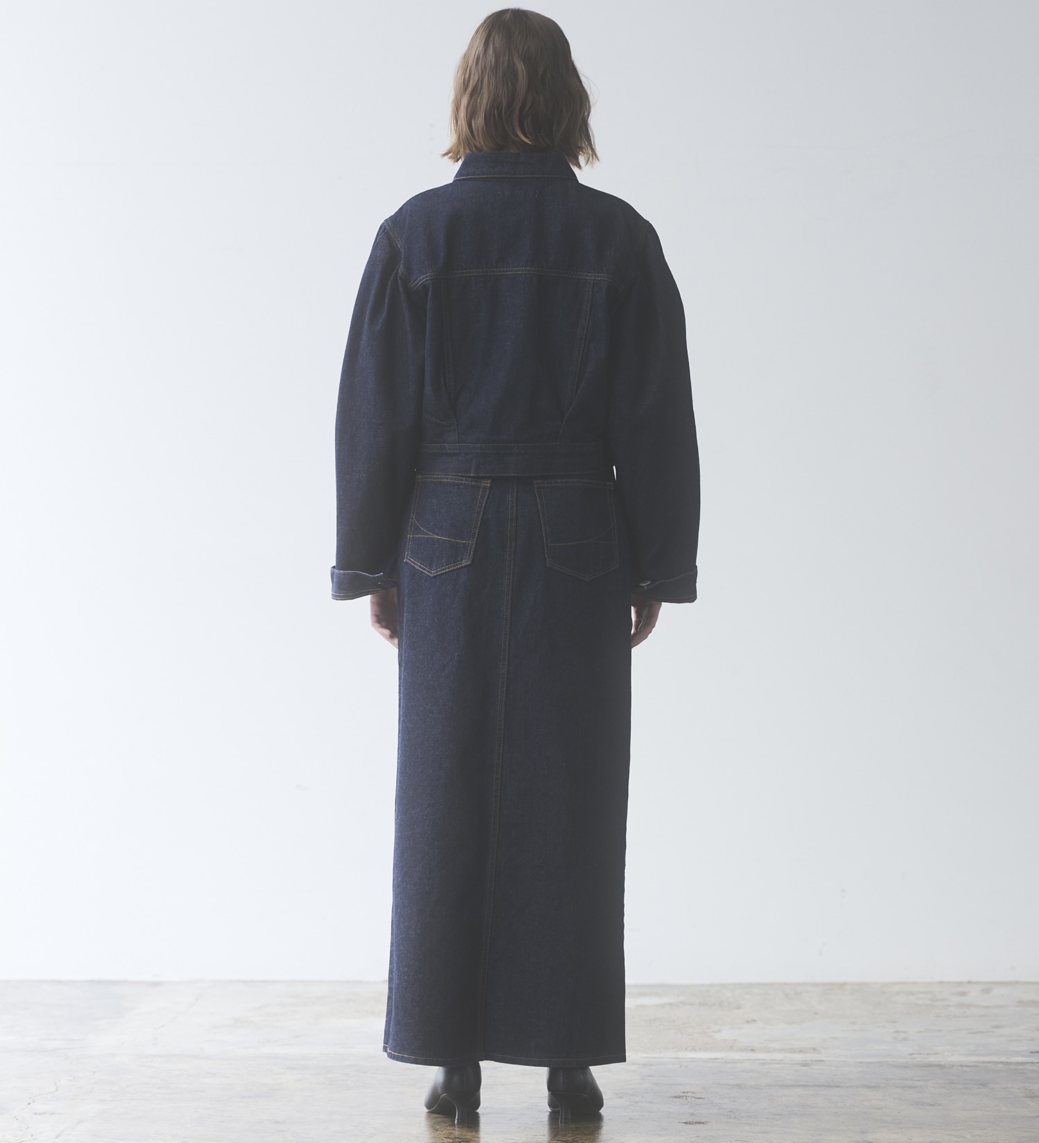 SOMETHING(サムシング)のatelier SOMETHING POWER SHOULDER DENIM JACKET/パワーショルダーデニムジャケット|ジャケット/アウター/デニムジャケット/レディース|インディゴブルー