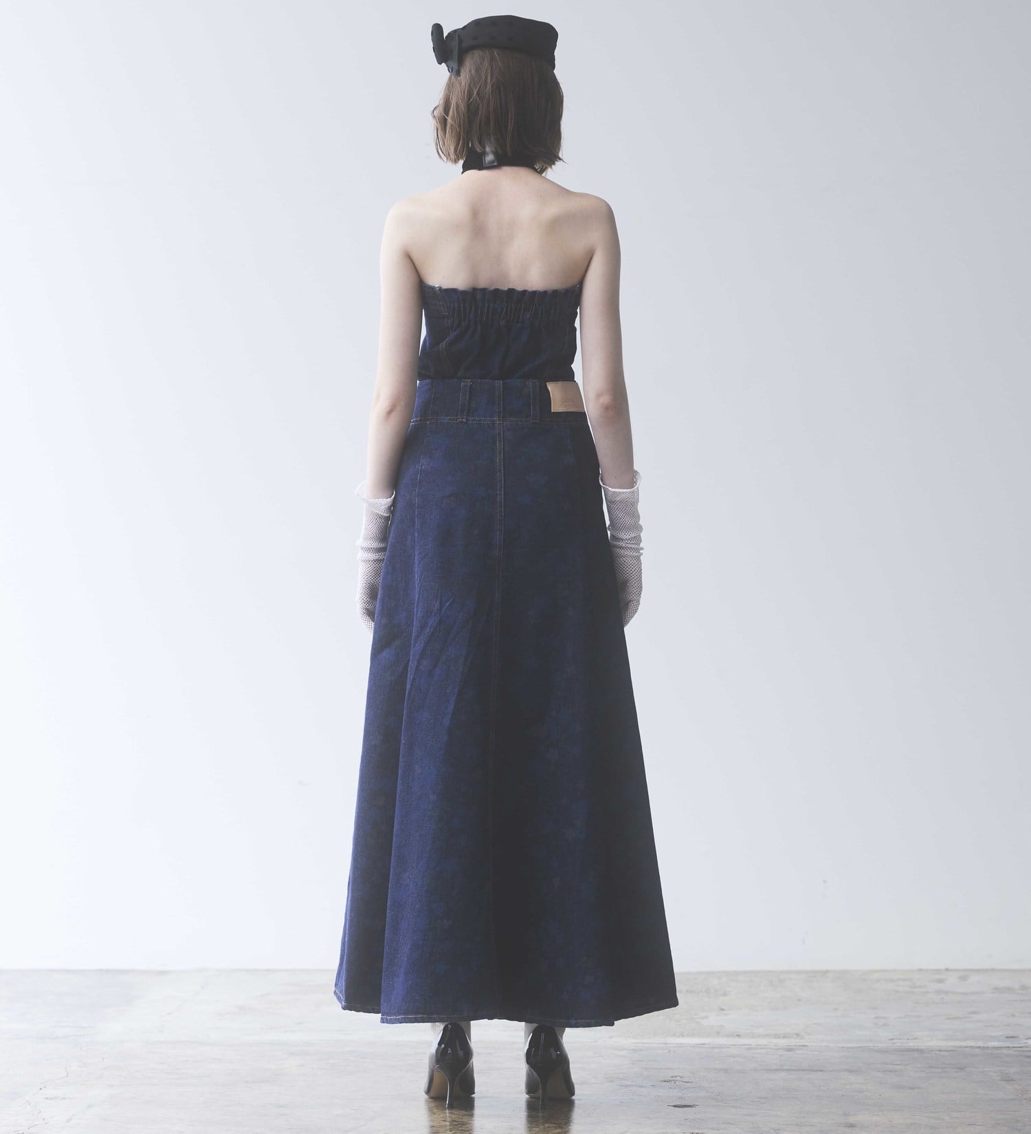 SOMETHING(サムシング)の【予約】atelier SOMETHING WAIST GATHER BUSTIER【FLOWER】/ウエストギャザービスチェ|トップス/キャミソール/レディース|ブルー