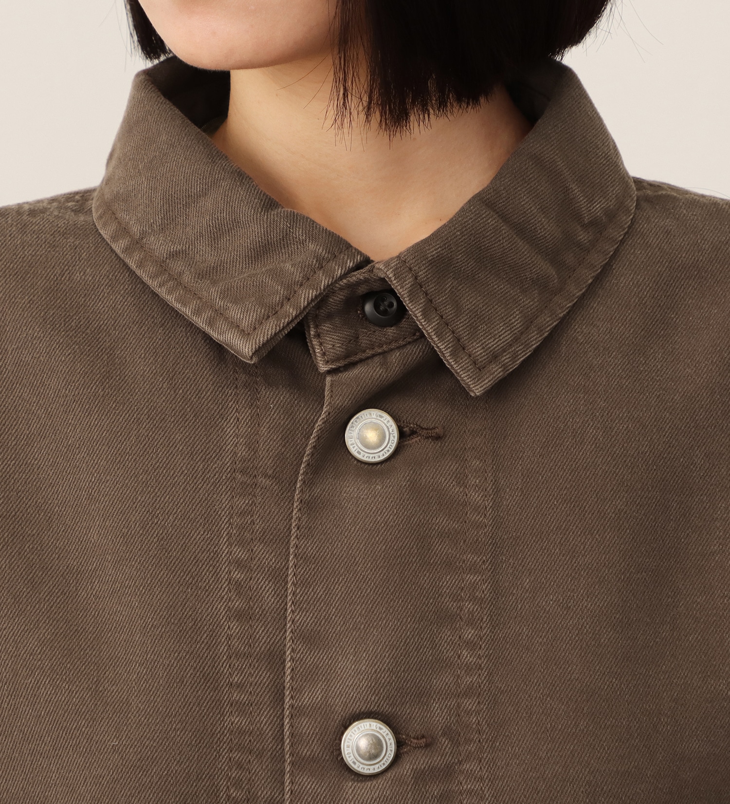 SOMETHING(サムシング)の【予約】atelier SOMETHING drape SHACKET/ドレープシャツジャケット|ジャケット/アウター/テーラードジャケット/レディース|ブラウン