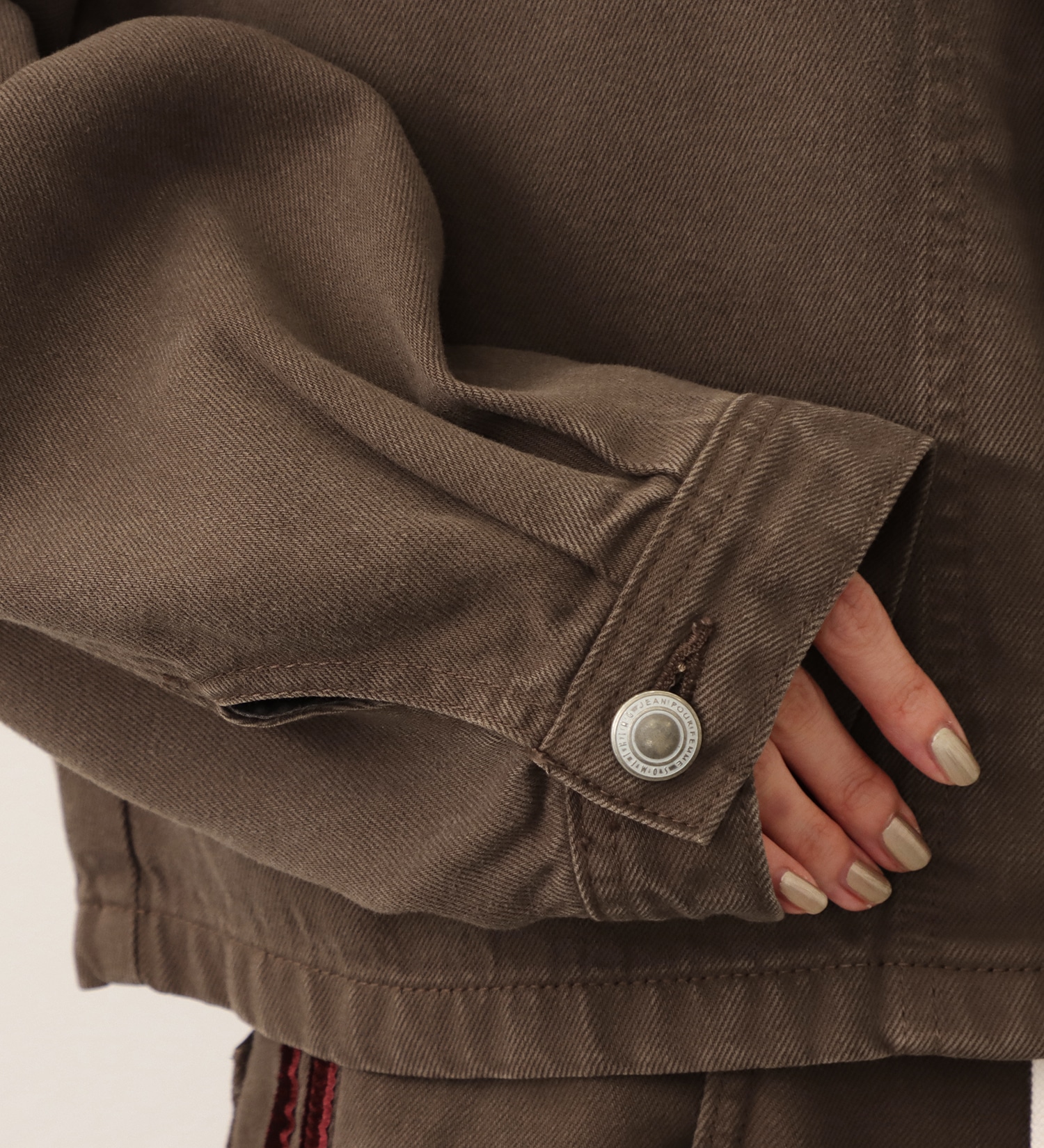SOMETHING(サムシング)の【予約】atelier SOMETHING drape SHACKET/ドレープシャツジャケット|ジャケット/アウター/テーラードジャケット/レディース|ブラウン