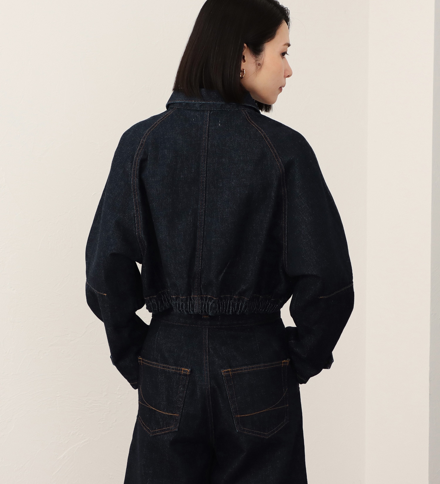 SOMETHING(サムシング)の【予約】atelier SOMETHING BLOUSON/デニムブルゾン|ジャケット/アウター/デニムジャケット/レディース|インディゴブルー