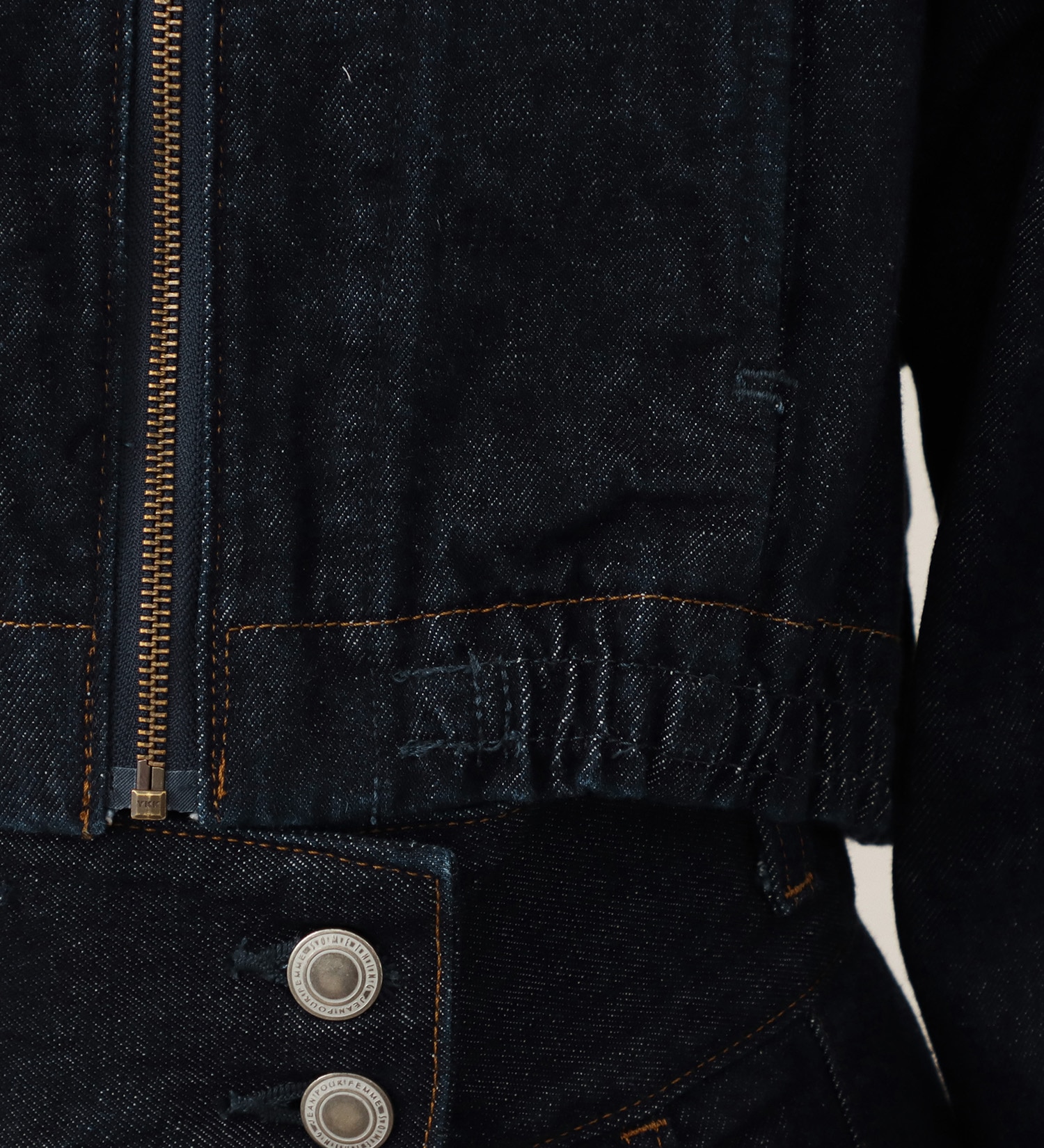 SOMETHING(サムシング)の【予約】atelier SOMETHING BLOUSON/デニムブルゾン|ジャケット/アウター/デニムジャケット/レディース|インディゴブルー