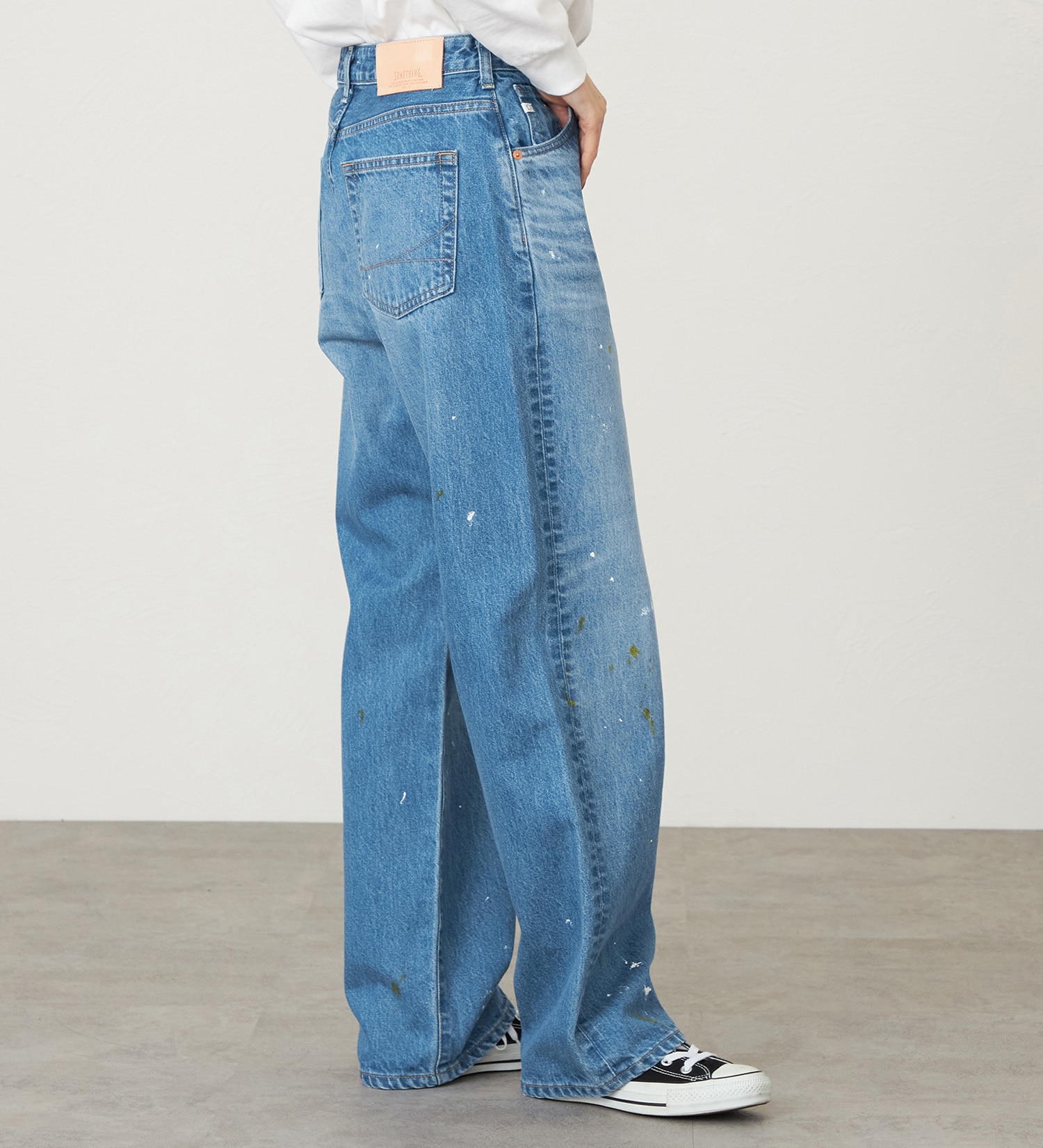 SOMETHING(サムシング)のSOMETHING ELSA ヴィンテージルーズストレートデニムパンツ|パンツ/デニム/ジーンズパンツ/レディース|淡色ブルー