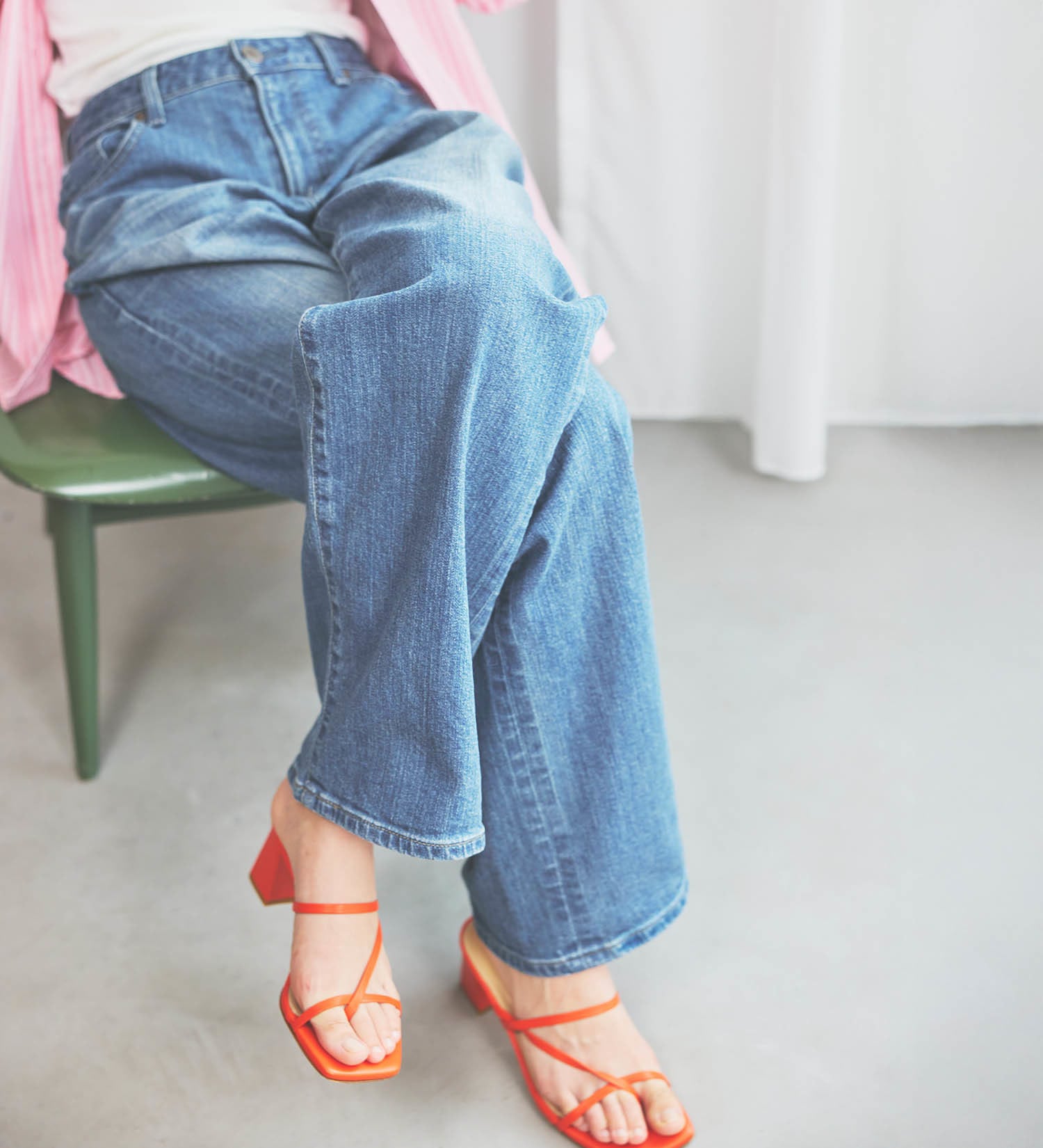 SOMETHING(サムシング)のSOMETHING ELSA LOOSE STRAIGHT/ルーズストレートデニムパンツ|パンツ/デニム/ジーンズパンツ/レディース|淡色ブルー