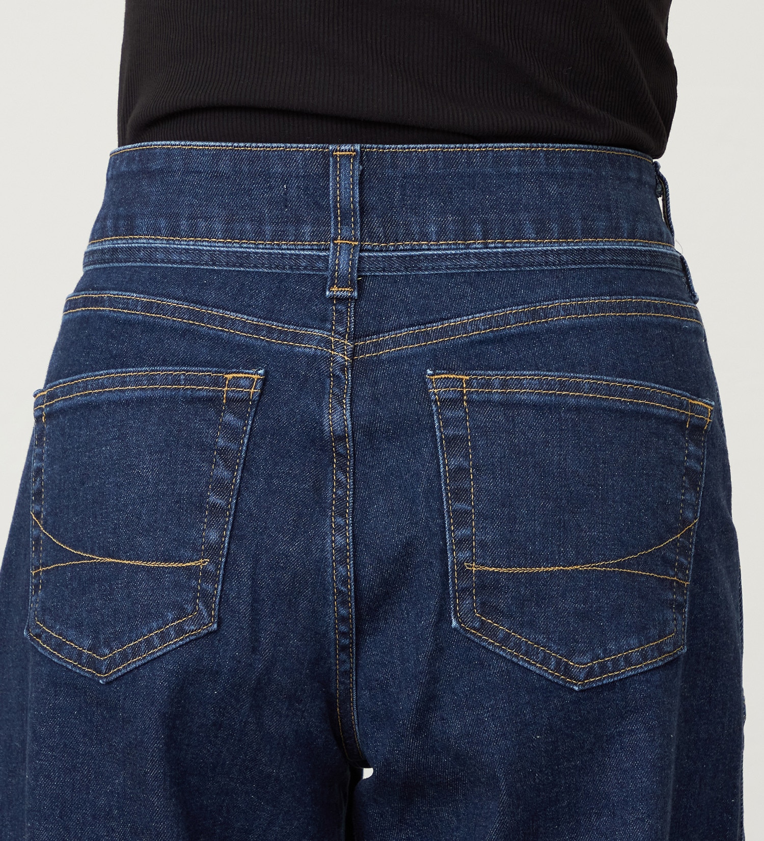 SOMETHING(サムシング)のSOMETHING LISA BELTED WIDE/ワイドデニムパンツ|パンツ/デニム/ジーンズパンツ/レディース|濃色ブルー