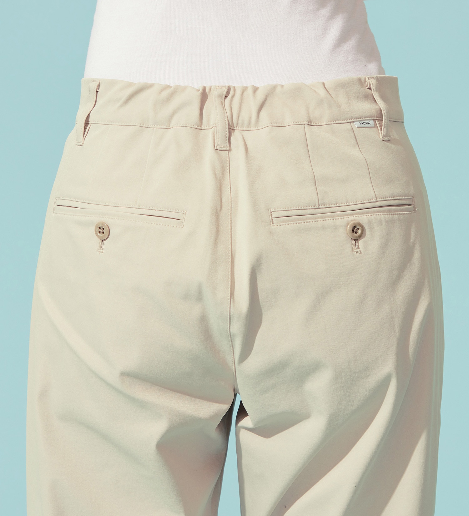 SOMETHING(サムシング)の【百貨店・直営店限定】SOMETHING ete ストレートトラウザーパンツ【夏用/COOL/涼/抗菌/防臭/制菌】|パンツ/スラックス/レディース|サンドベージュ