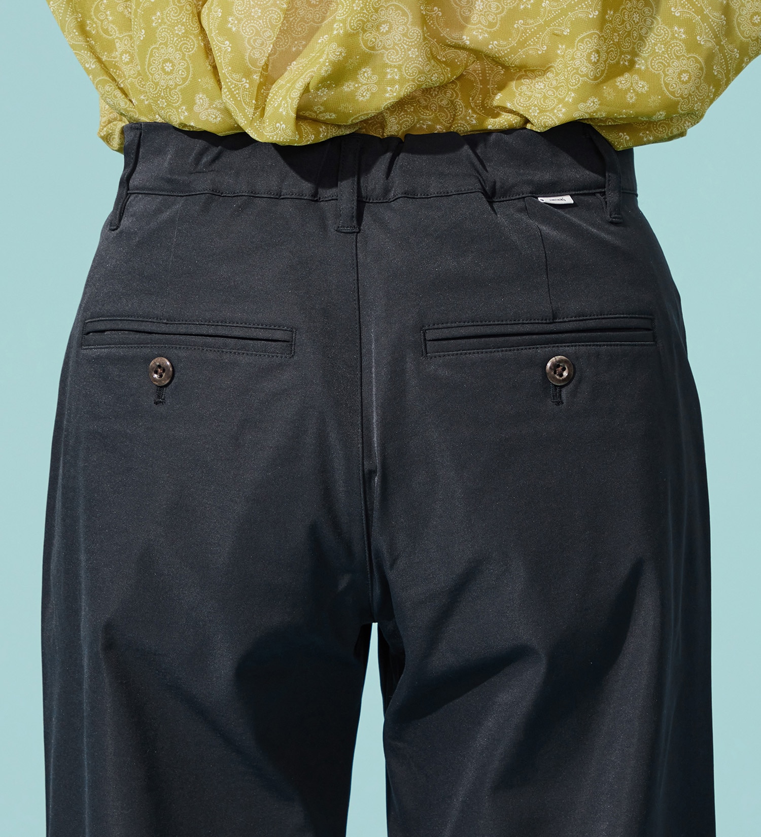 SOMETHING(サムシング)の【百貨店・直営店限定】SOMETHING ete ワイドトラウザーパンツ【夏用/COOL/涼/抗菌/防臭/制菌】|パンツ/パンツ/レディース|ネイビー