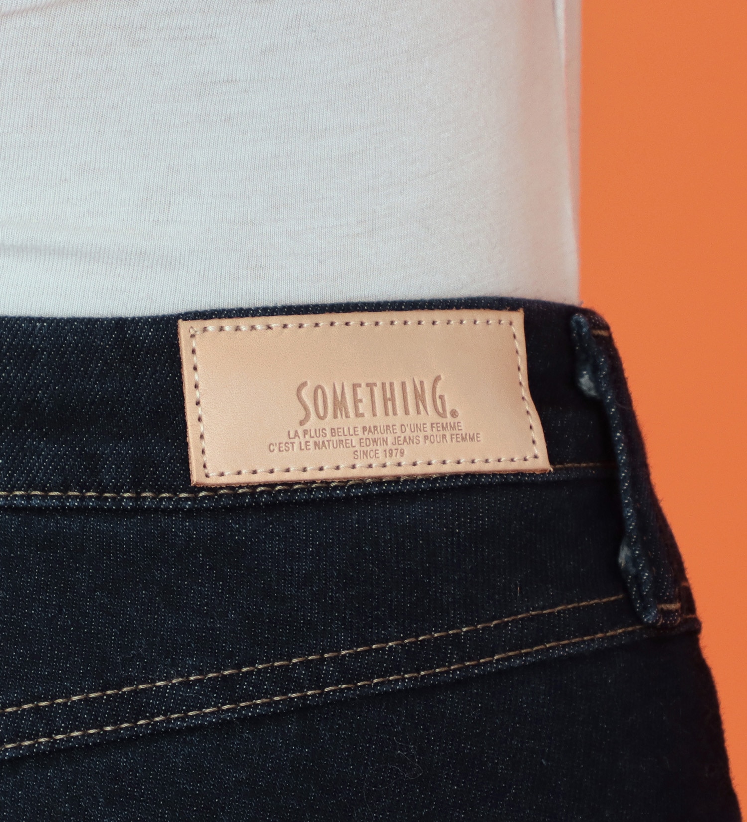 SOMETHING(サムシング)の【試着対象】【百貨店・直営店限定】SOMETHING hiverスタンダードストレートデニムパンツ【暖】|パンツ/デニム/ジーンズパンツ/レディース|濃色ブルー