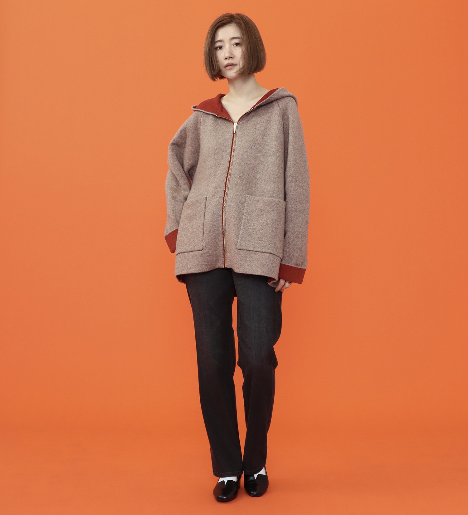 SOMETHING(サムシング)の【試着対象】【百貨店・直営店限定】SOMETHING hiverスタンダードストレートデニムパンツ【暖】|パンツ/デニム/ジーンズパンツ/レディース|ブラックデニム