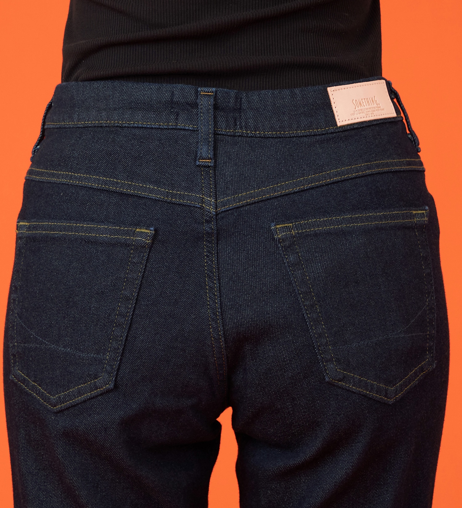 SOMETHING(サムシング)の【百貨店・直営店限定】SOMETHING hiver BODY FIRE 裏起毛 ストレートデニムパンツ【暖】|パンツ/パンツ/レディース|インディゴブルー