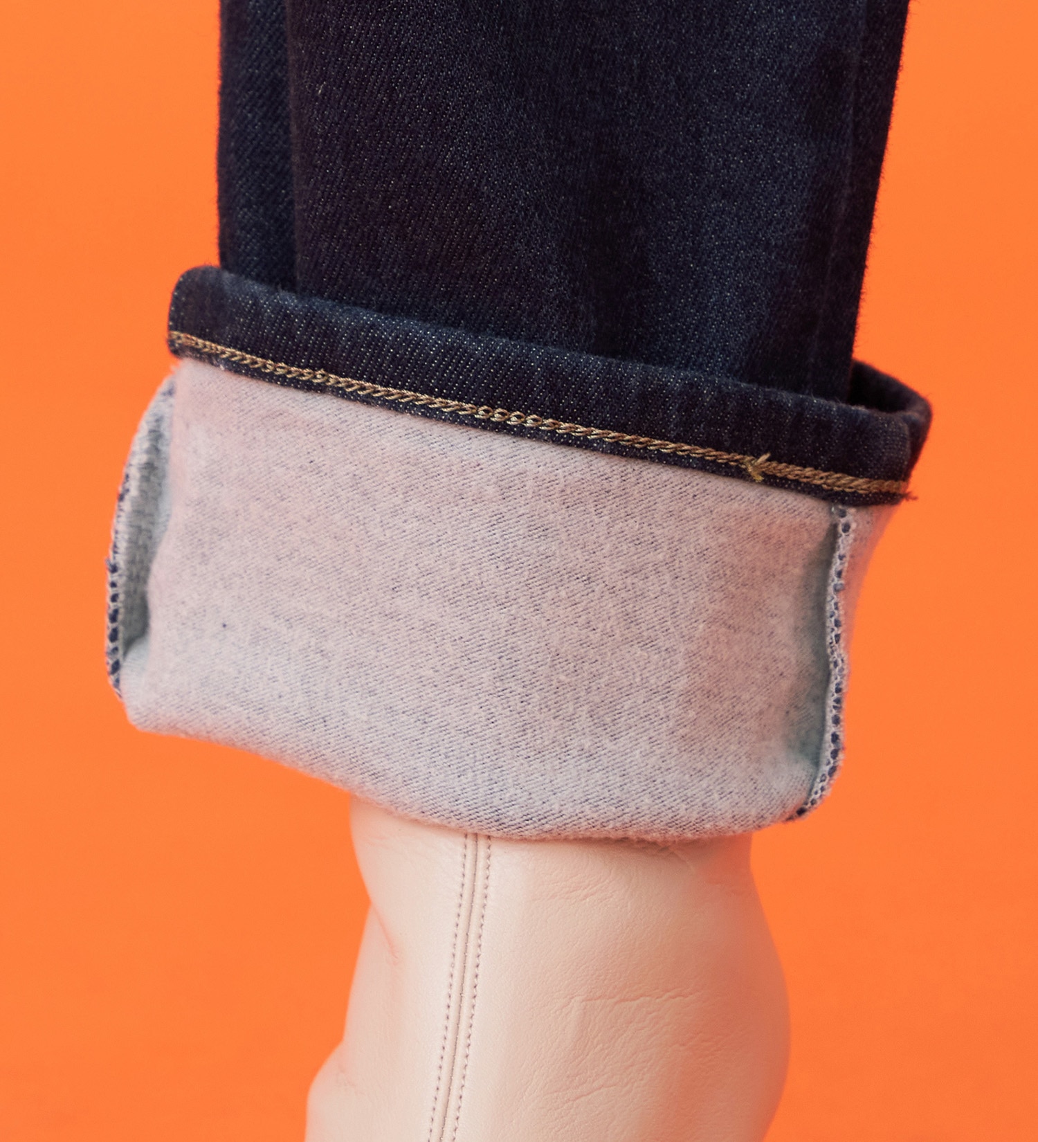 SOMETHING(サムシング)の【百貨店・直営店限定】SOMETHING hiver BODY FIRE 裏起毛 ストレートデニムパンツ【暖】|パンツ/パンツ/レディース|濃色ブルー
