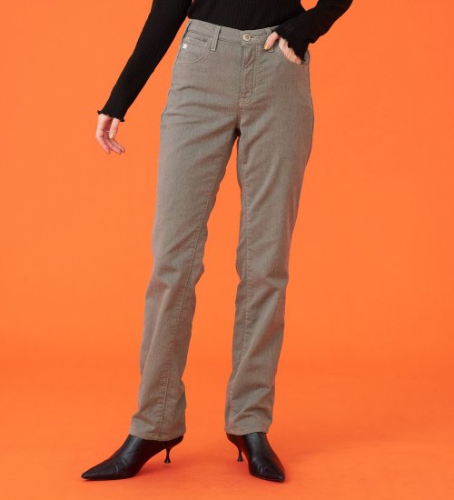 SOMETHING(サムシング)の【百貨店・直営店限定】SOMETHING hiver BODY FIRE 裏別珍 ストレートパンツ【暖】|パンツ/パンツ/レディース|グレイッシュベージュ