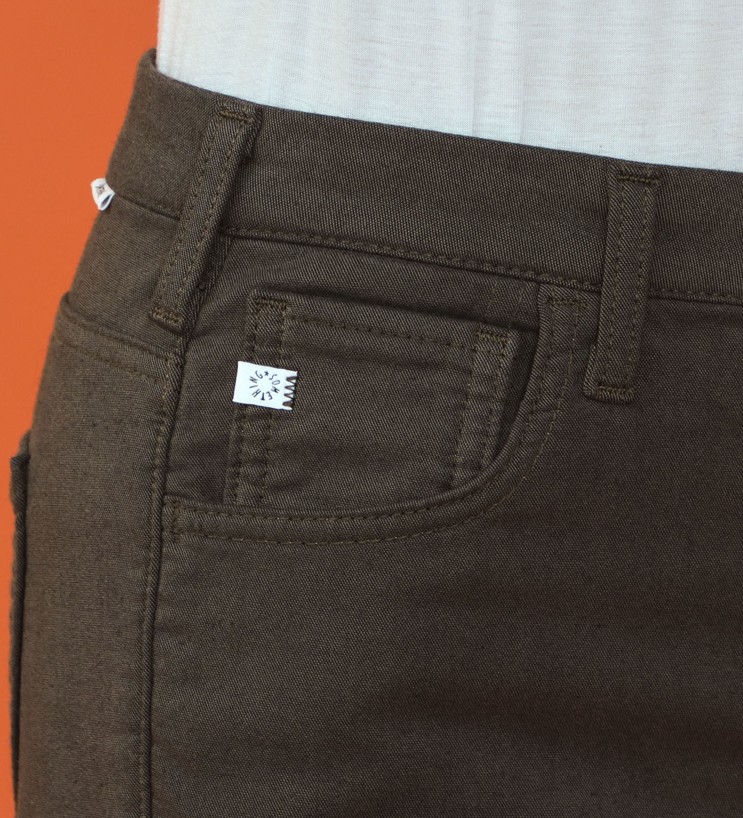 SOMETHING(サムシング)の【試着対象】【百貨店・直営店限定】SOMETHING hiver裏別珍ストレートパンツ【暖】|パンツ/パンツ/レディース|グレー