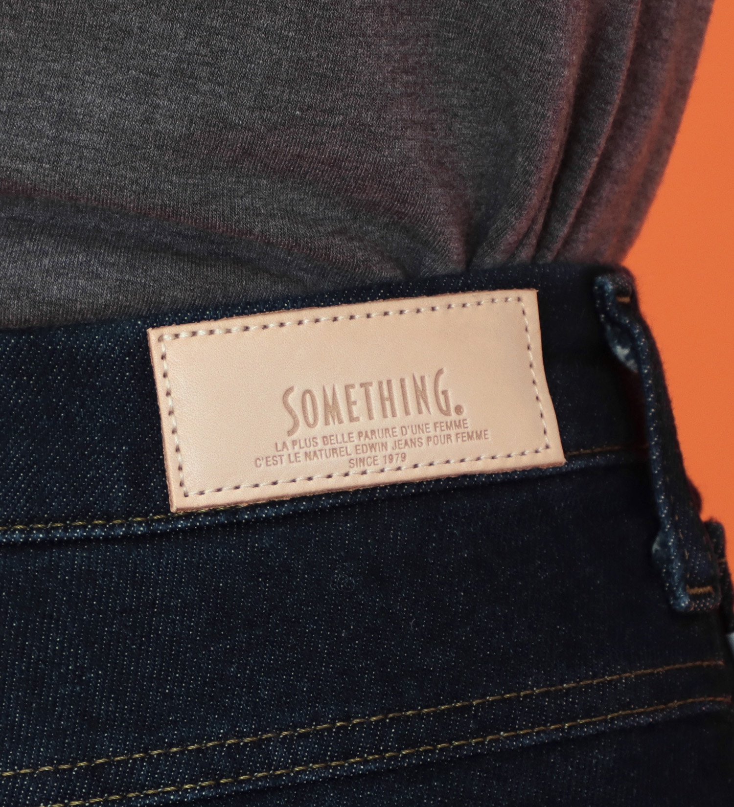 SOMETHING(サムシング)の【百貨店・直営店限定】SOMETHING hiverストレートデニムパンツ【暖】|パンツ/デニム/ジーンズパンツ/レディース|濃色ブルー