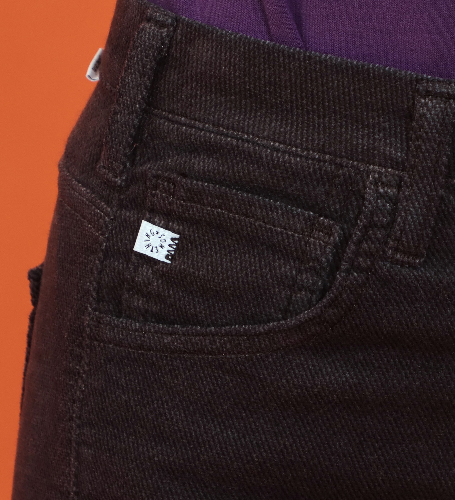 SOMETHING(サムシング)の【試着対象】【百貨店・直営店限定】SOMETHING hiverストレートパンツ【ベルベット】【暖】|パンツ/パンツ/レディース|チャコールグレー