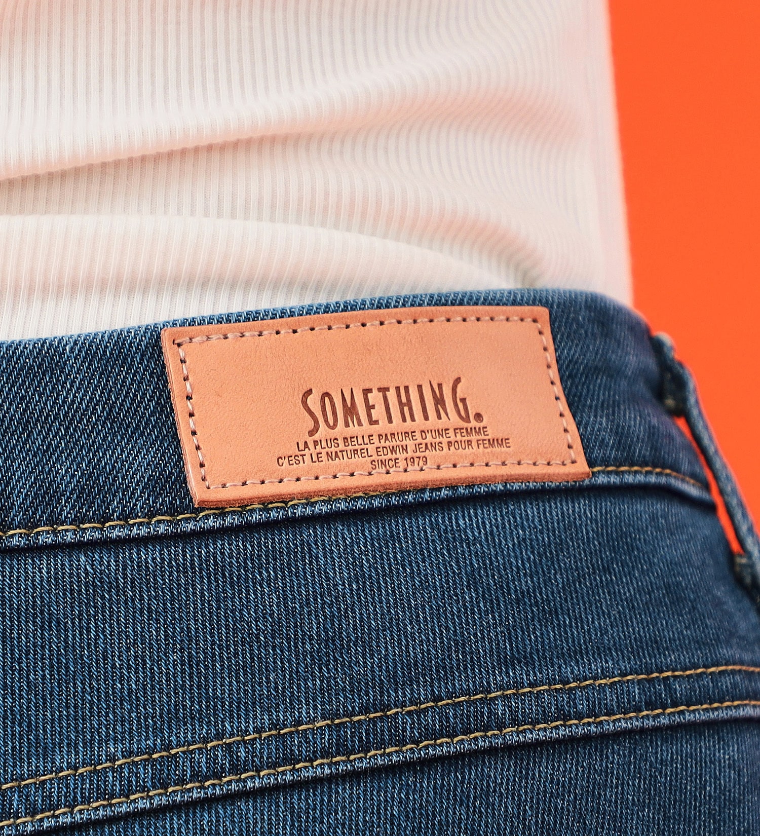 SOMETHING(サムシング)の【試着対象】【百貨店・直営店限定】SOMETHING hiver BODY FIRE 裏起毛 スキニーデニムパンツ【暖】|パンツ/デニム/ジーンズパンツ/レディース|中色ブルー