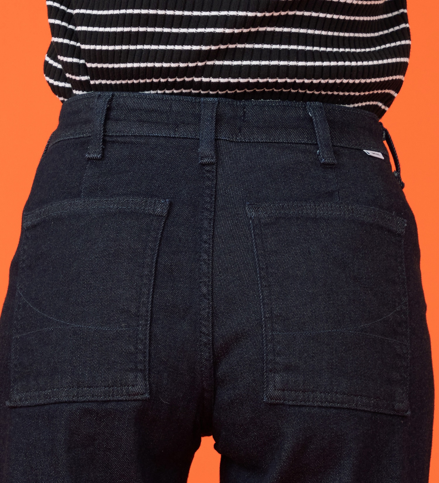 SOMETHING(サムシング)の【百貨店・直営店限定】SOMETHING hiver ベイカーワイドデニムパンツ【裏起毛】【暖】【冬用】|パンツ/パンツ/レディース|インディゴブルー