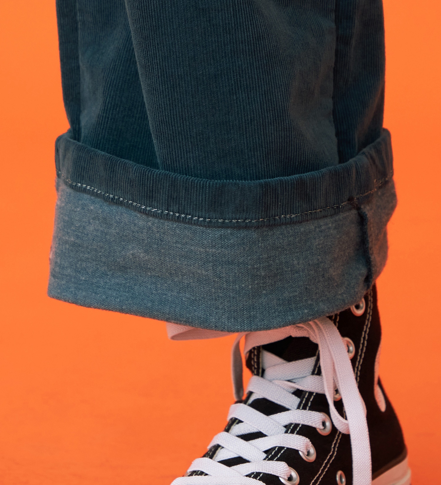 SOMETHING(サムシング)の【百貨店・直営店限定】SOMETHING hiver ベイカーワイドパンツ【コーデュロイ】【暖】【冬用】|パンツ/デニム/ジーンズパンツ/レディース|ブルーグリーン