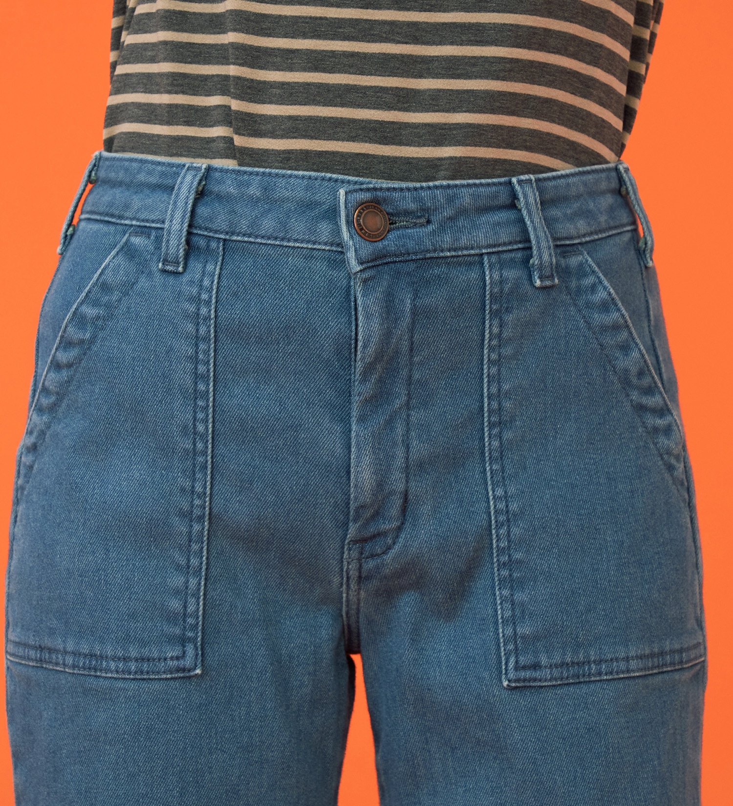 SOMETHING(サムシング)の【試着対象】【百貨店・直営店限定】SOMETHING hiver ベイカーワイドデニムパンツ【裏起毛】【暖】【冬用】|パンツ/デニム/ジーンズパンツ/レディース|ブルー系その他