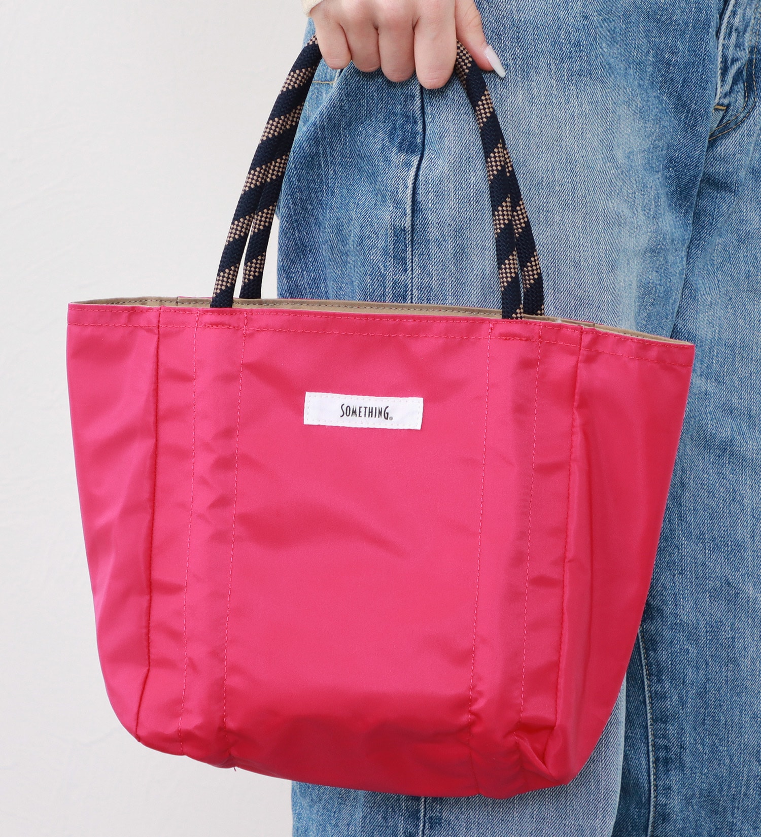 SOMETHING(サムシング)のSOMETHING リバーシブルトートバッグ|バッグ/トートバッグ/レディース|ベージュ