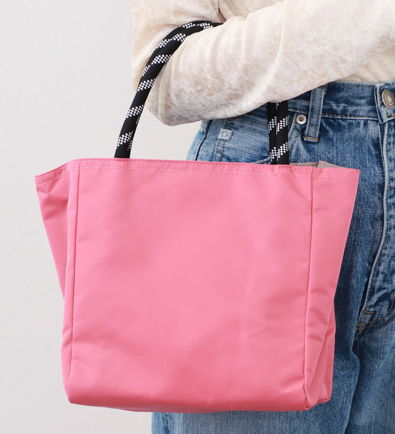 SOMETHING(サムシング)のSOMETHING リバーシブルトートバッグ|バッグ/トートバッグ/レディース|ピンク