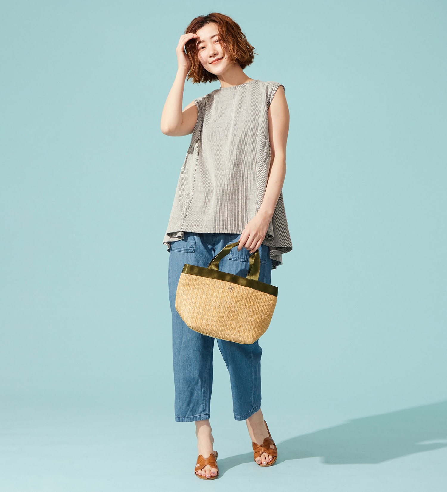 SOMETHING(サムシング)のSOMETHING SUMMER BOATトートバッグ|バッグ/トートバッグ/レディース|ベージュ